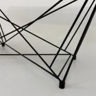 Tavolo a Forma di Botte Moderno in Ipermarmo e Acciaio Made in Italy – Ezzellino Viadurini
