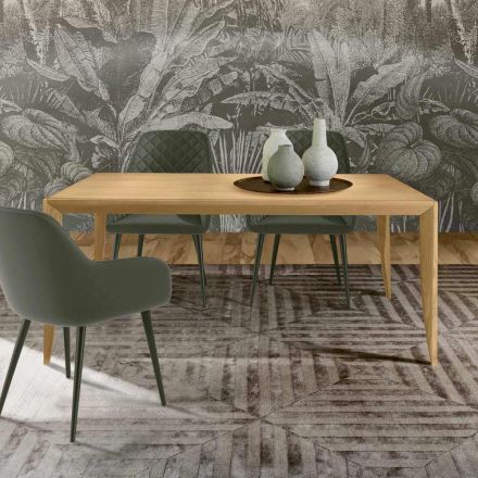 Tavolo Allungabile 180 a 240 cm in Legno Listellare di Frassino - Modula Viadurini