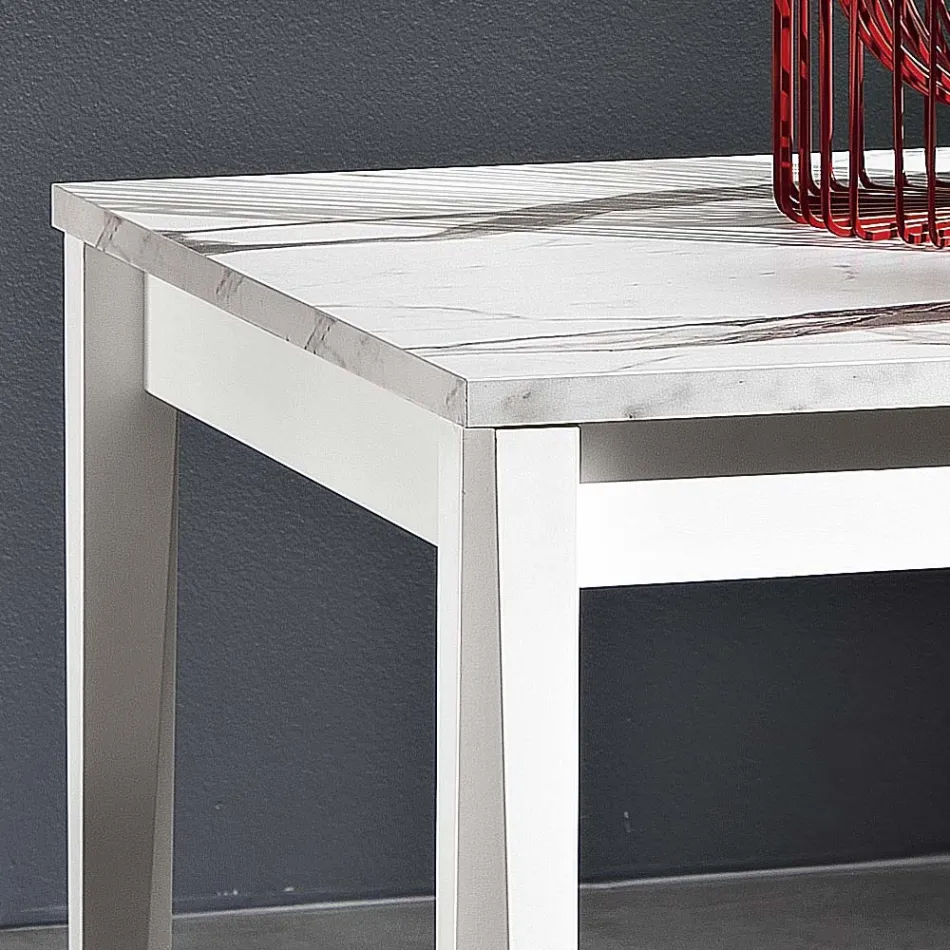 Tavolo Allungabile a 180 cm in Faggio e Melaminico Made in Italy - Otiello Viadurini