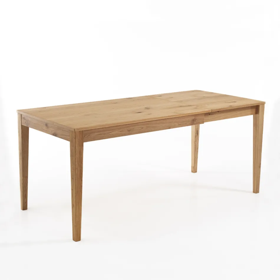Tavolo Allungabile a 180 cm in Legno Massello di Betulla - Tallio Viadurini