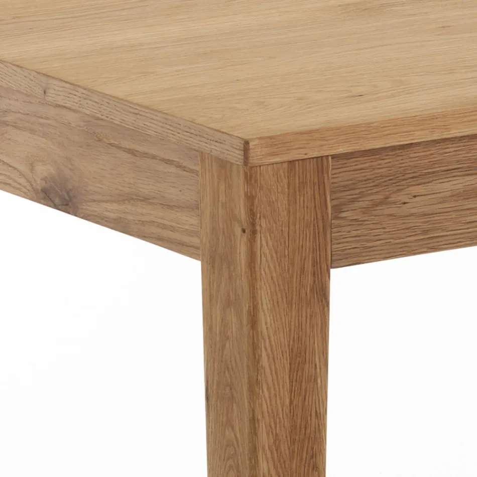 Tavolo Allungabile a 180 cm in Legno Massello di Betulla - Tallio Viadurini