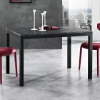 Tavolo Allungabile a 180 cm in Metallo Antracite Made in Italy - Beatrise Viadurini