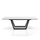 Tavolo Allungabile a 240 cm in Acciaio Grigio - Bonito Viadurini