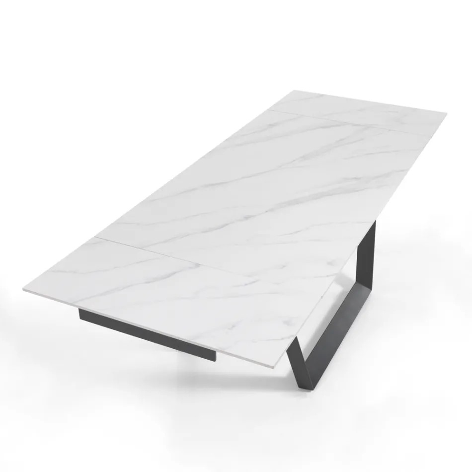 Tavolo Allungabile a 240 cm in Acciaio Grigio - Bonito Viadurini