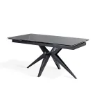 Tavolo Allungabile a 240 cm in Ceramica e Base in Metallo - Bouquet Viadurini