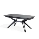 Tavolo Allungabile a 240 cm in Ceramica e Metallo - Bouquet Viadurini