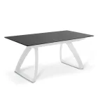 Tavolo Allungabile a 270 cm con Piano in HPL e Base in Alluminio - Villongo Viadurini
