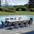 Tavolo Allungabile a 276 cm in Alluminio Effetto Legno - Orava
