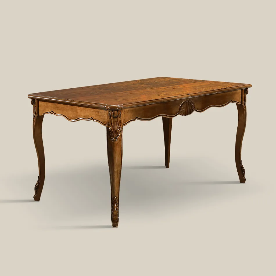 Tavolo Allungabile a 280 cm in Legno Noce Bassano Made in Italy - Caligola Viadurini