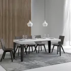 Tavolo Allungabile a 284 cm in Diverse Misure e Finiture Made in Italy - Spiaggia Viadurini
