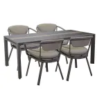 Tavolo Allungabile a 300 cm in Alluminio con Inserto in HPL - Righello Viadurini