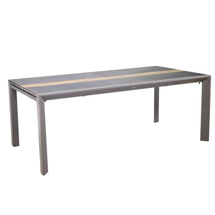 Tavolo Allungabile a 300 cm in Alluminio con Inserto in HPL - Righello Viadurini