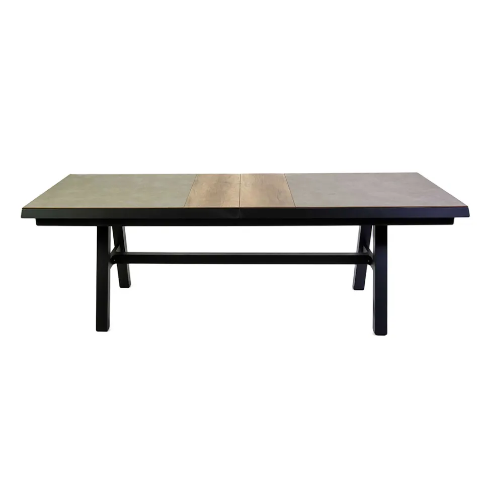 Tavolo Allungabile a 303 cm in Alluminio con Piano in HPL - Righello Viadurini