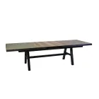 Tavolo Allungabile a 303 cm in Alluminio con Piano in HPL - Righello Viadurini