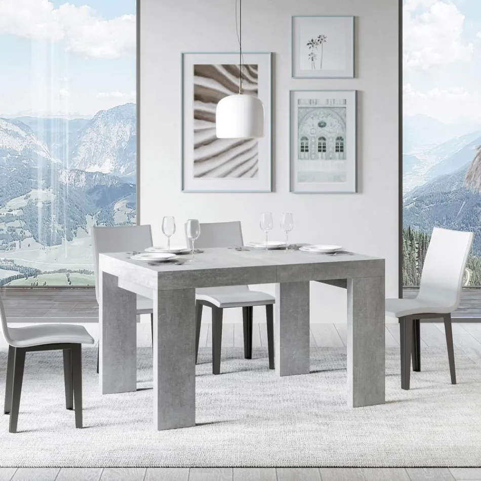 Tavolo Allungabile a 440 cm in Microparticelle di Legno Made in Italy - Albero Viadurini