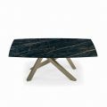 Tavolo Allungabile con Base e Piano in Diverse Finiture Made in Italy - Settimmio