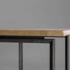 Tavolo Allungabile con Piano e Bordo Scortecciato Made in Italy - Aravis Viadurini