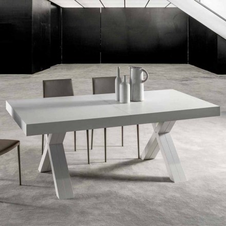 Tavolo Allungabile, con Piano in Legno Nobilitato - Atessa Viadurini
