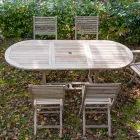 Tavolo Allungabile da Giardino in Teak in Diverse Misure – Yggdrasil Viadurini