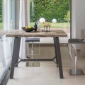 Tavolo Allungabile fino a 280 cm in Legno e Metallo Made in Italy - Gallotto