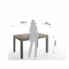 Tavolo Allungabile di Design in Vetro e Metallo, Guerriero Viadurini