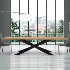 Tavolo Allungabile Fino 14 Posti in Legno Impiallacciato Made in Italy – Grotta Viadurini