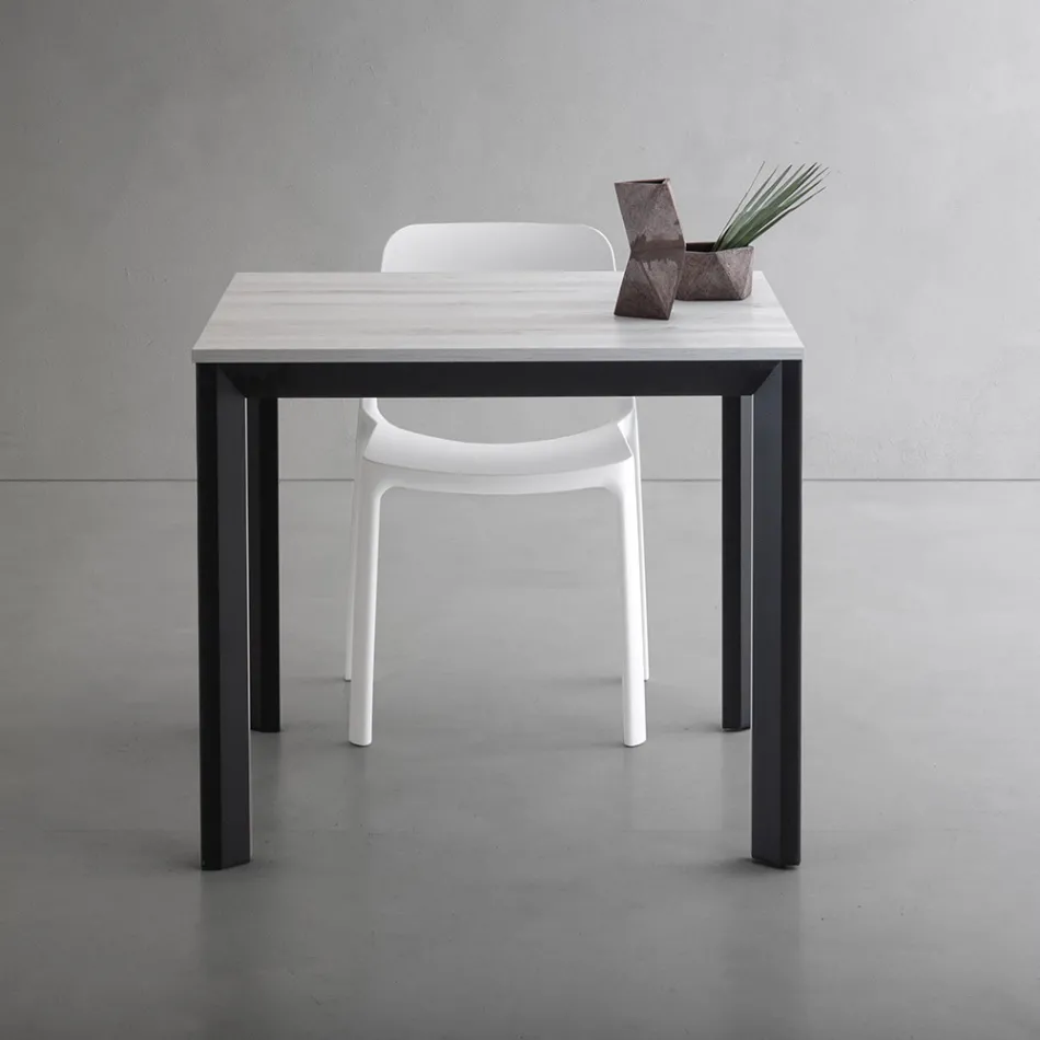 Tavolo Allungabile Fino 232 cm Quadrato in Hpl Made in Italy - Filiberto Viadurini