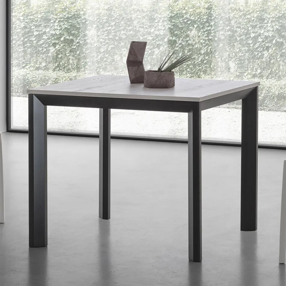 Tavolo Allungabile Fino 232 cm Quadrato in Hpl Made in Italy - Filiberto Viadurini