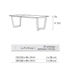 Tavolo Allungabile Fino 238 cm con Piano in Laminam Made in Italy - Pablito Viadurini