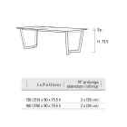 Tavolo Allungabile Fino 238 cm in Metallo e Hpl Made in Italy - Pablito Viadurini