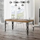 Tavolo Allungabile Fino 4 mt in Legno Nobilitato e Ferro Made in Italy – Marella Viadurini