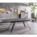 Tavolo Allungabile fino a 240 cm in Ceramica e Metallo - Bouquet