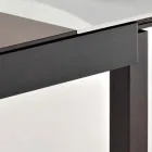 Tavolo Allungabile fino a 270cm in Vetro e Legno Frassino Made in Italy – Homer Viadurini