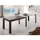 Tavolo Allungabile fino a 270cm in Vetro e Legno Frassino Made in Italy – Homer Viadurini