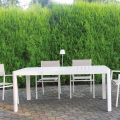 Tavolo Allungabile fino a 300 cm da Esterno in Alluminio Verniciato - Glass