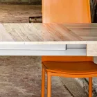 Tavolo allungabile fino a 300 cm design moderno in melaminico Oky Viadurini
