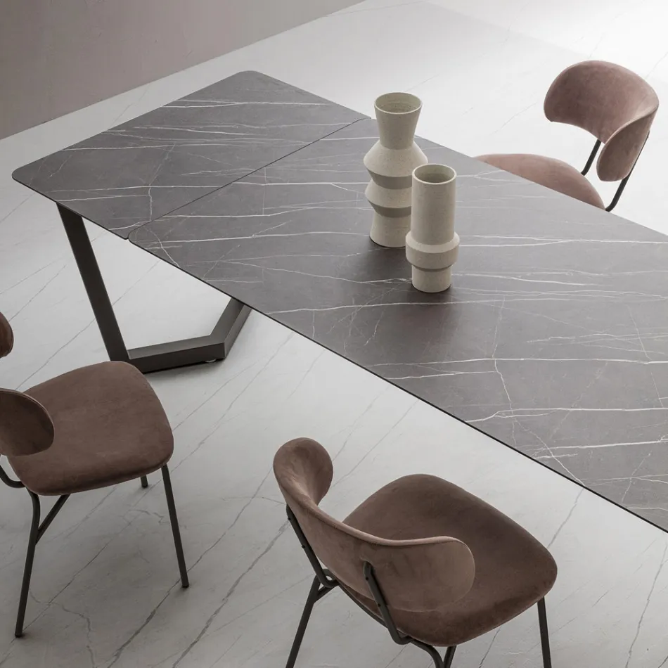 Tavolo Allungabile Fino a 300 cm in Hpl Stratificato Made in Italy - Bastiano Viadurini