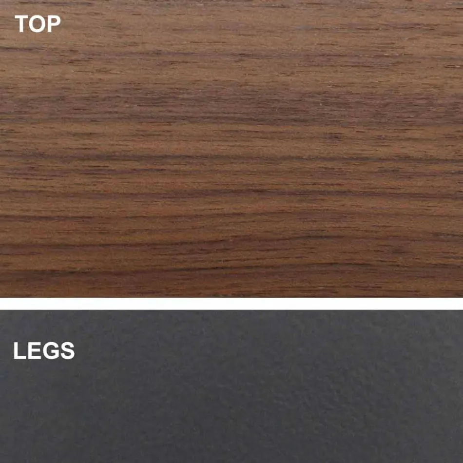 Tavolo Allungabile Fino a 300 cm in Legno e Acciaio Made in Italy - Settimmio Viadurini