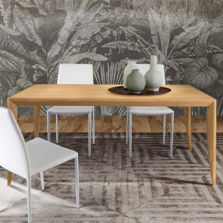 Tavolo Allungabile in Legno Massello di Frassino Made in Italy - Judit Viadurini