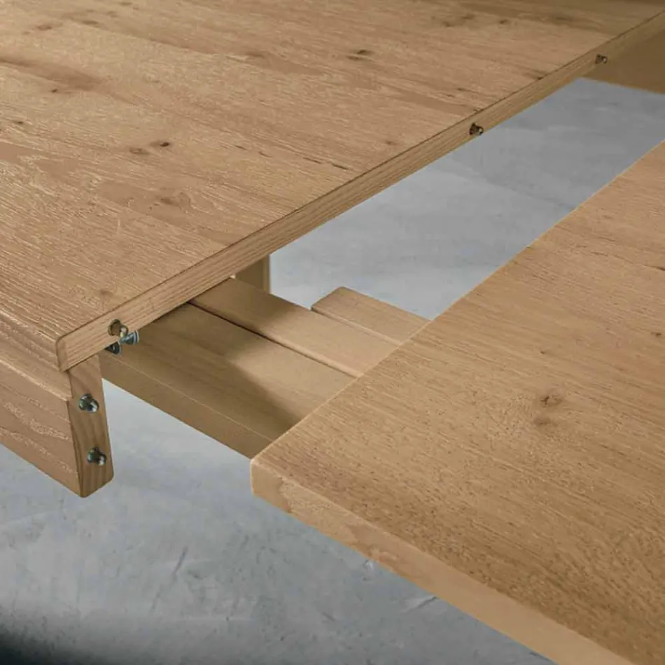 Tavolo Allungabile in Legno Rovere Made in Italy - Sondrio Viadurini