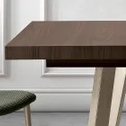 Tavolo Allungabile in Melaminico di 2 Diverse Finiture Made in Italy - Tecna Viadurini