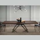 Tavolo Allungabile in Metallo e Melaminico Folding Made in Italy - Meluso Viadurini