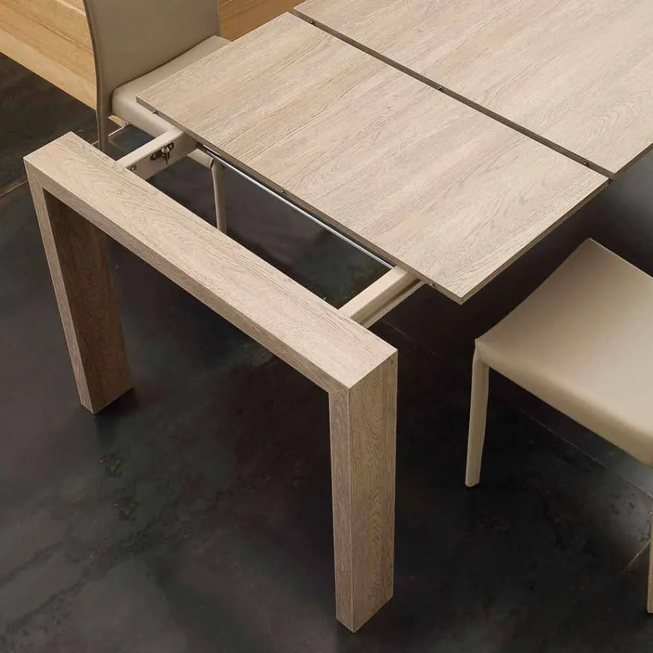 Tavolo allungabile in nobilitato e mdf moderno Jesi Viadurini