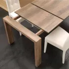 Tavolo allungabile in nobilitato e mdf moderno Jesi Viadurini
