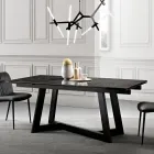 Tavolo Allungabile in Vetroceramica di 3 Diverse Finiture Made in Italy - Tecna Viadurini