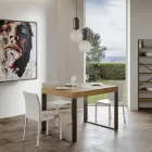 Tavolo Allungabile Moderno in Legno Nobilitato Fatto in Italia - Badesi Viadurini