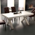 Tavolo allungabile moderno in nobilitato e Mdf Denver