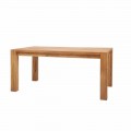 Tavolo allungabile moderno in rovere massellato,L180/280xP100cm, Jacob
