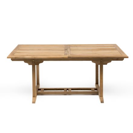 Tavolo Allungabile Outdoor in Teak di Varie Misure – Yggdrasil Viadurini
