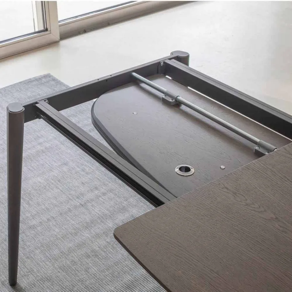 Tavolo Allungabile Pranzo in Legno Impiallacciato fino a 170 cm - Nutello Viadurini